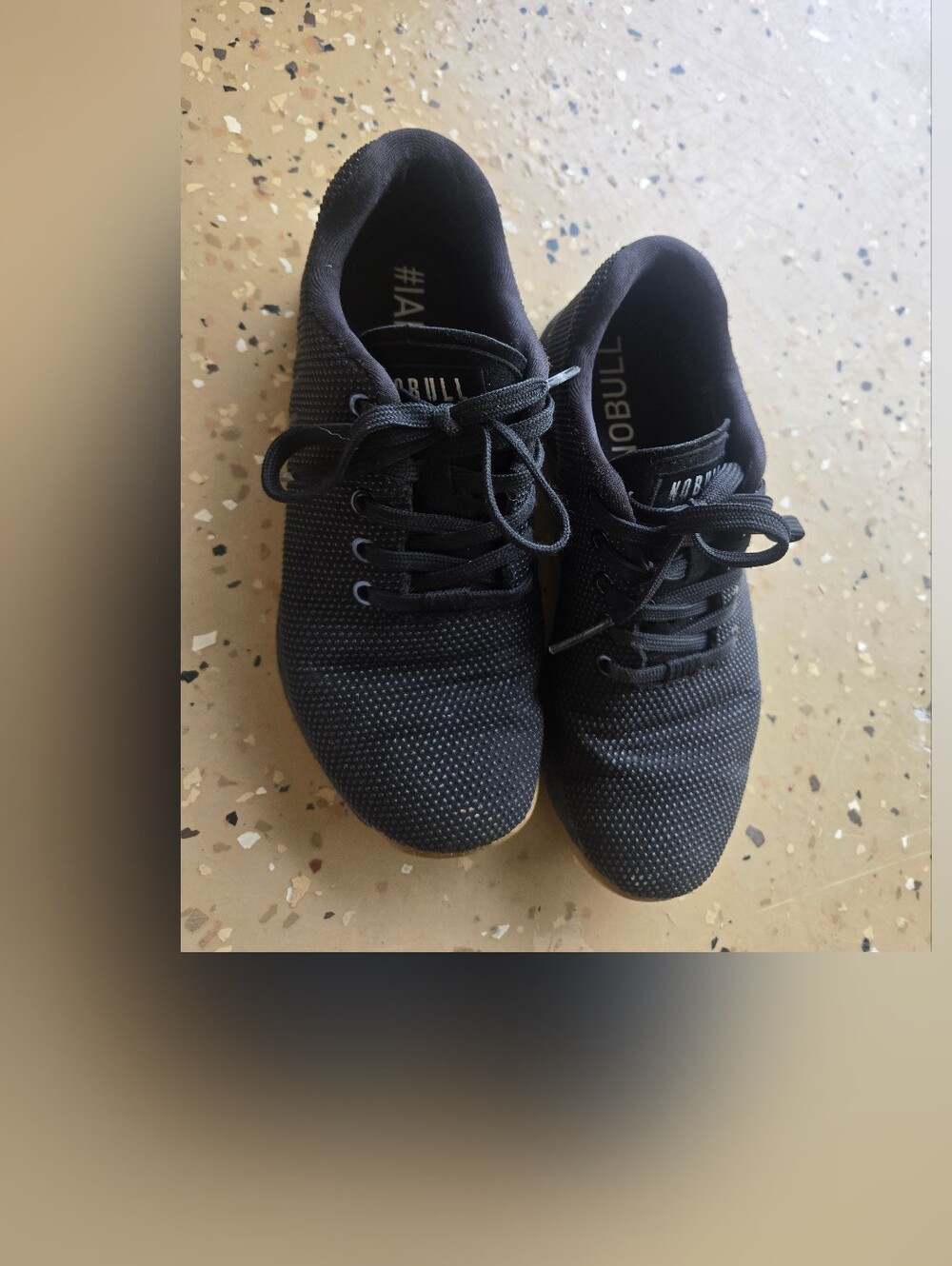NOBULL Black Knit Training Sneakers Size 7